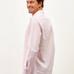 Camicia uomo in lino a righe sottili