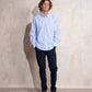 Camicia uomo a righe in cotone e poliestere
