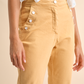 Pantaloni in twill con sette bottoni