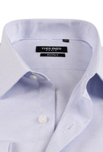 Camicia comfort trapuntata azzurro cielo