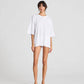 T-shirt oversize Maya in cotone biologico bianca