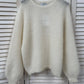 Maglione gilet Vivienne nero con bottoni laterali