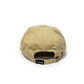 Cappellino in cotone biologico color sabbia con patch ricamata