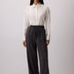 Pantaloni wide leg con vita elasticizzata