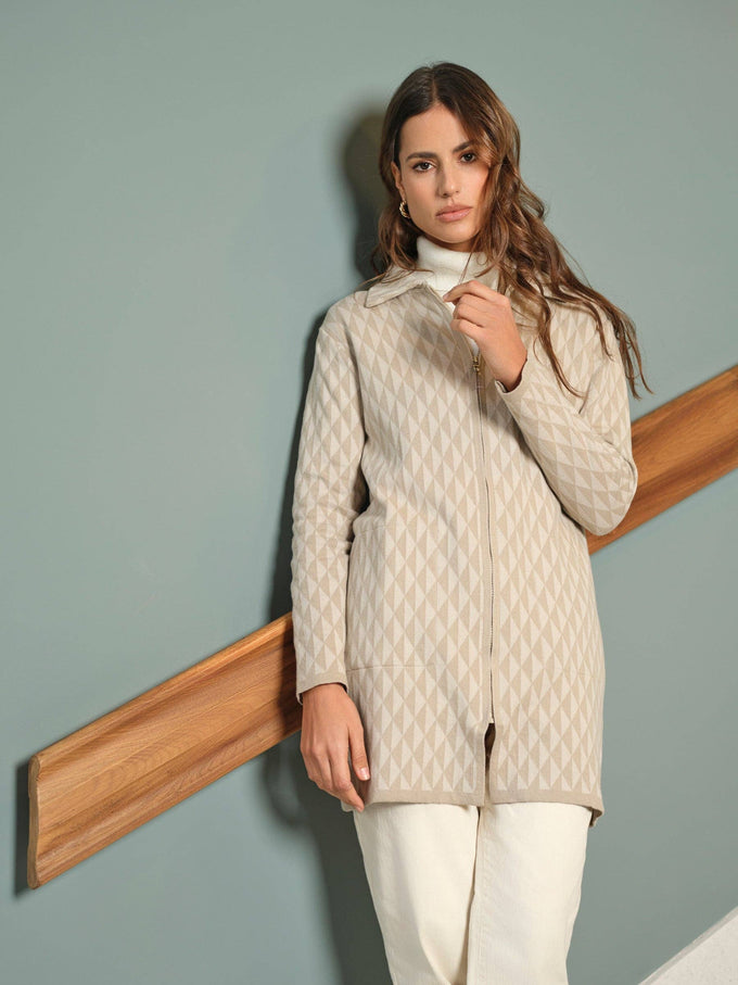 Giacca in maglia Rhombus