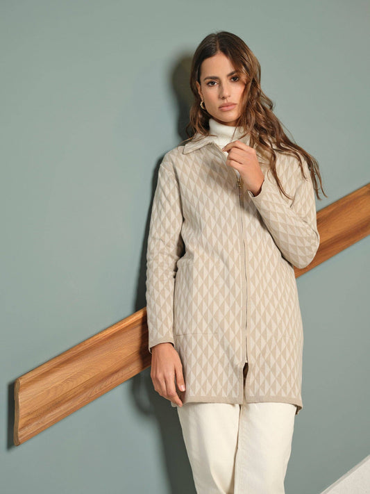 Giacca in maglia Rhombus