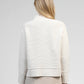 Maglione oversize in maglia calda écru