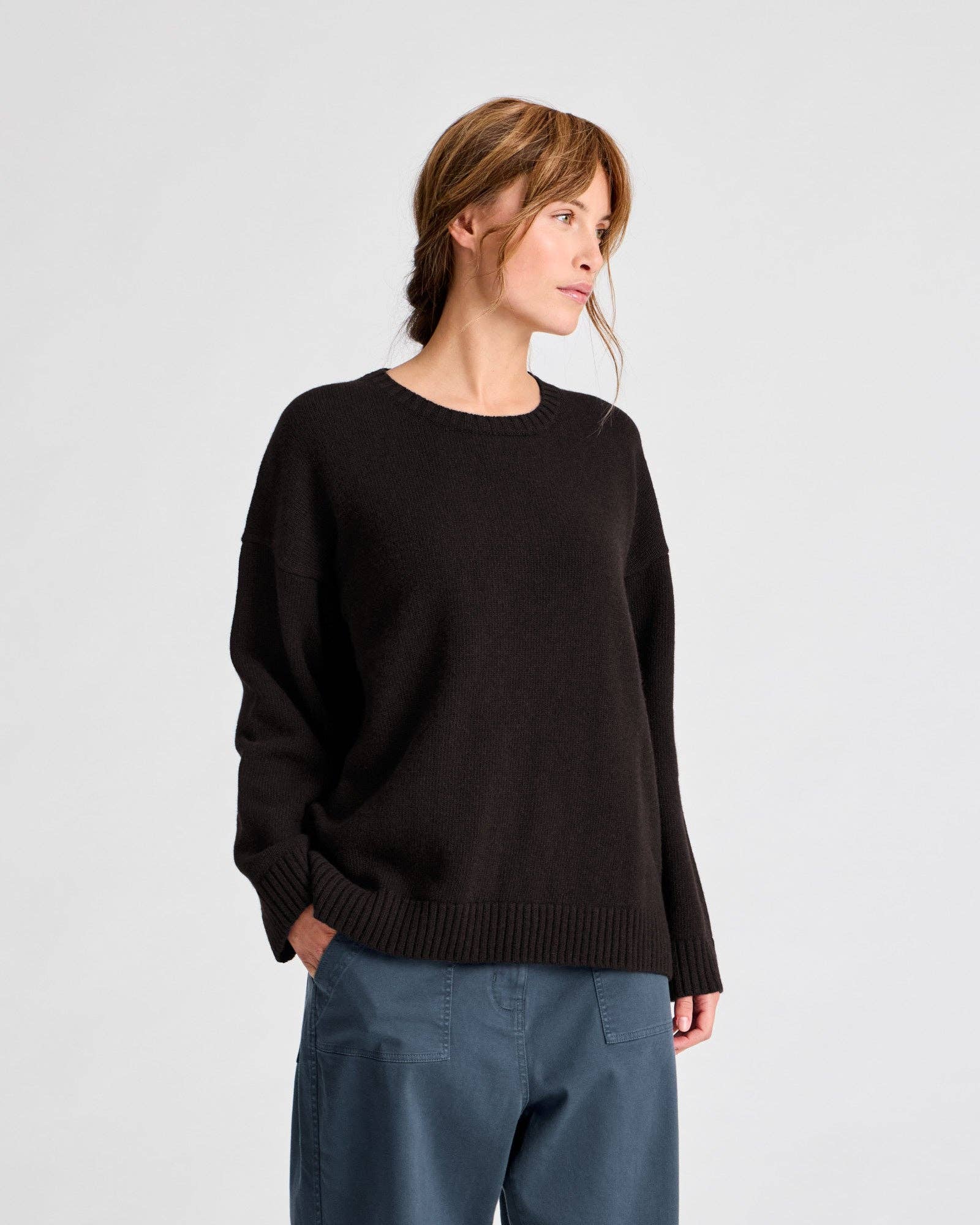 Maglione Emely in lana d’agnello biologica GOTS