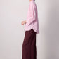 Camicia a righe rosa in cotone dal fit comodo