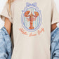 T-shirt oversize con stampa aragosta