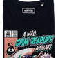 T-shirt unisex nera con stampa gatto Grim Reapurrr
