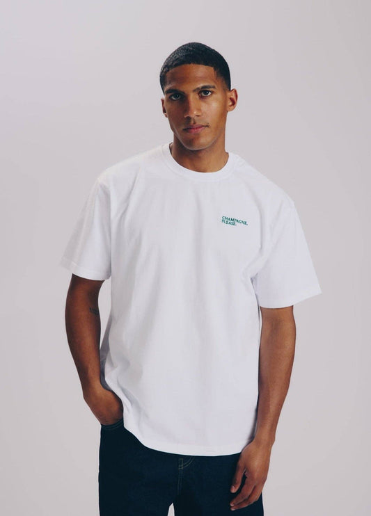 T-shirt “Champagne, Please” in cotone
