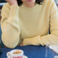Maglione girocollo in puro cashmere