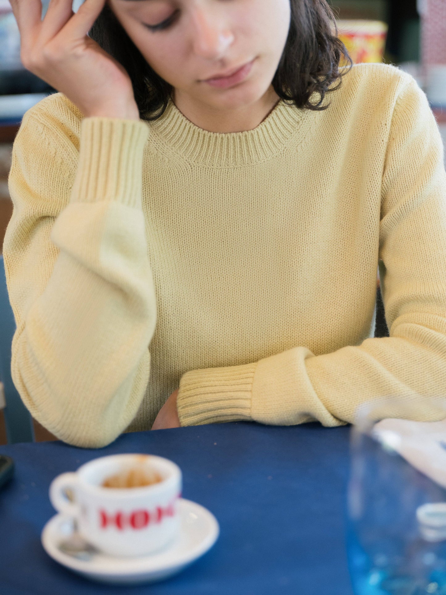 Maglione girocollo in puro cashmere