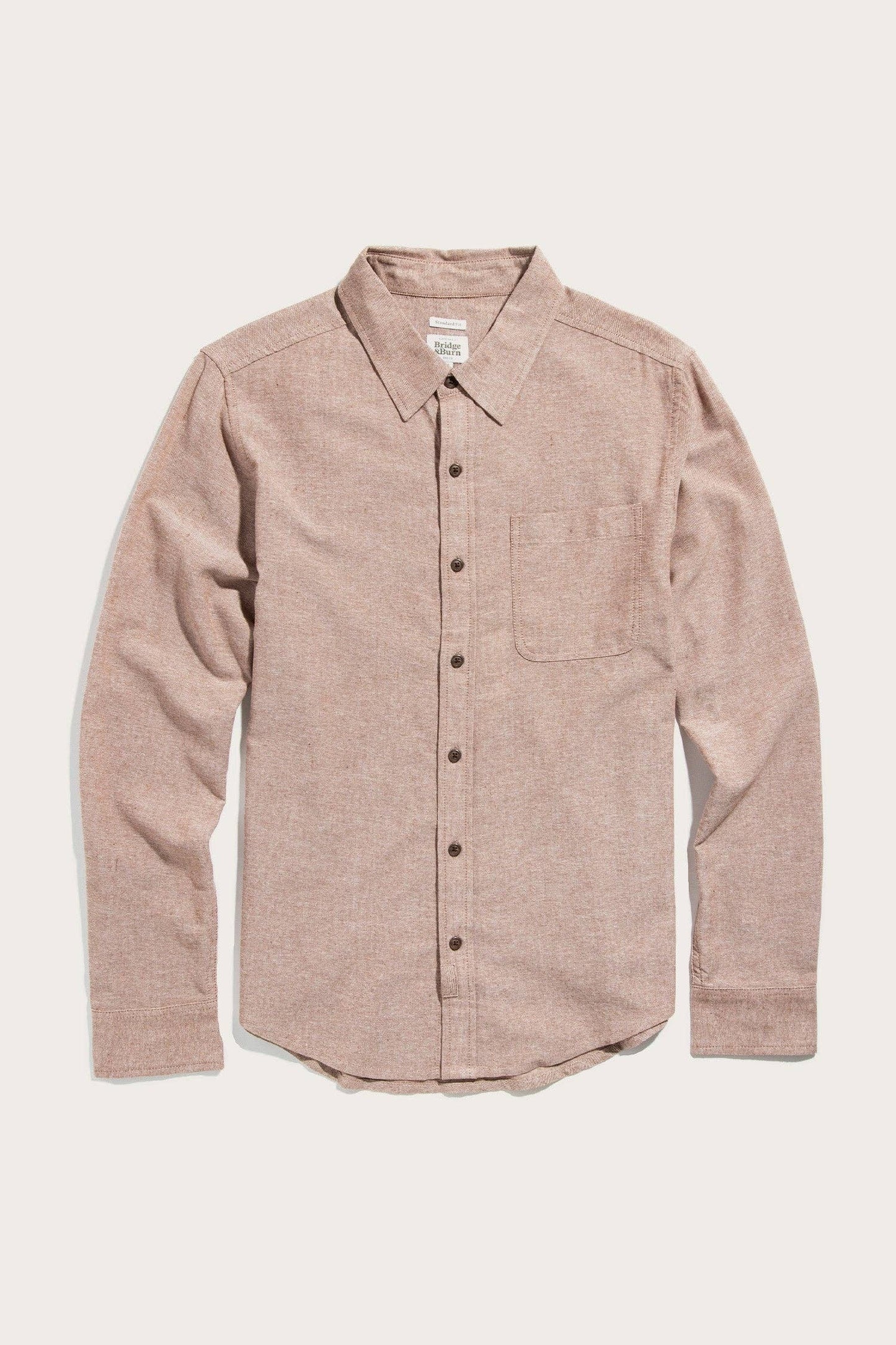 Camicia Larson in chambray ruggine