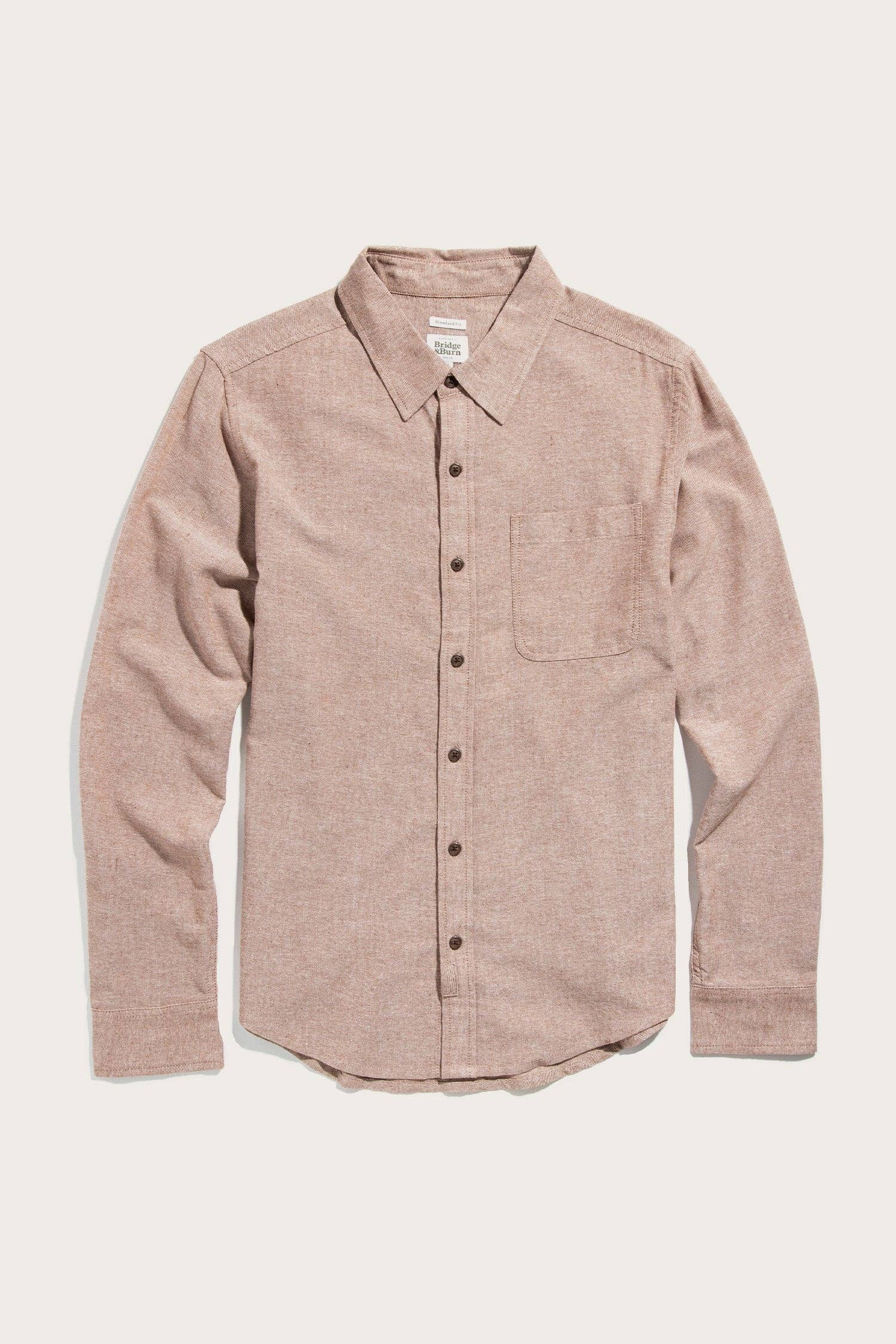 Camicia Larson in chambray ruggine