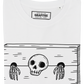 T-shirt unisex in cotone biologico con stampa scheletro “Not Bad”