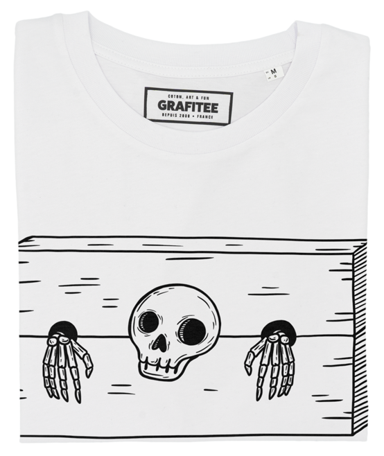 T-shirt unisex in cotone biologico con stampa scheletro “Not Bad”