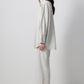 Set camicia e pantaloni melange in misto cotone