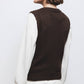 Gilet in maglia strutturata con scollo tondo