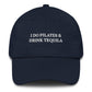 Cappellino da baseball ricamato “Faccio pilates e bevo tequila”