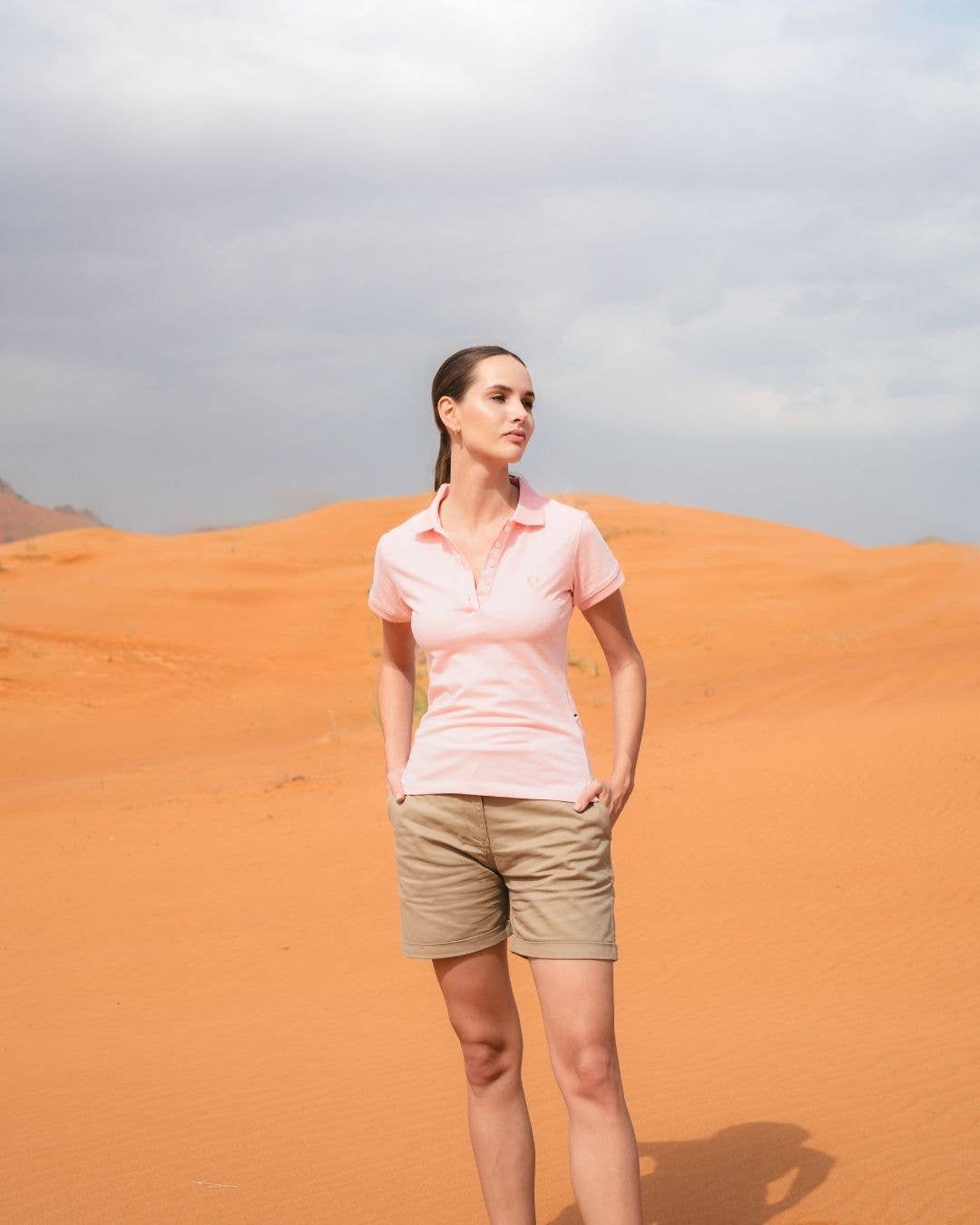 Polo donna antimacchia rosa baby in piqué