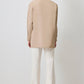 Camicia beige con fiocchi in misto cotone