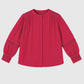 Camicia fucsia con inserti in pizzo