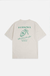 T-shirt oversize pesante in cotone biologico con ricamo e stampa Hotel del Sol