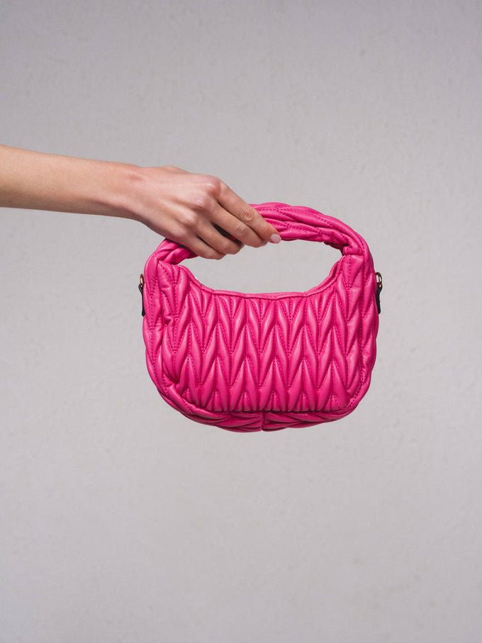 Borsa a tracolla a mezzaluna Alcochor con zip