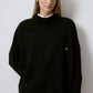 Maglione in maglia effetto distressed nero