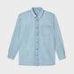 Overshirt in denim sbiancato azzurro chiaro