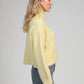 Gilet cardigan in maglia giallo Lakeyla