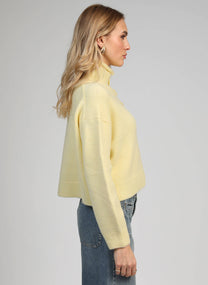 Gilet cardigan in maglia giallo Lakeyla