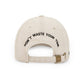 Cappellino ricamato Life’s Too Short in cotone biologico