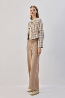 Pantaloni scuba a vita elasticizzata