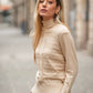 Maglia dolcevita testurizzata da donna