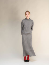Maglione a trecce in misto cashmere “Ricciolo” 3D Knit