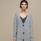 Cardigan in maglia donna con scollo a V