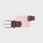 Cintura intrecciata elastica rosa antico
