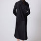 Blusa in raso jacquard nera