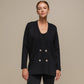 Blazer doppiopetto in maglia misto viscosa