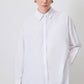 Camicia in popeline oversize a vestibilità comoda