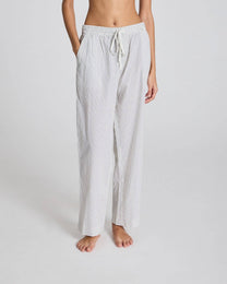 Pantaloni Savita in cotone biologico a righe