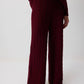 Set in maglia a trecce bordeaux