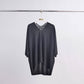 Maglione leggero a pipistrello con scollo a V