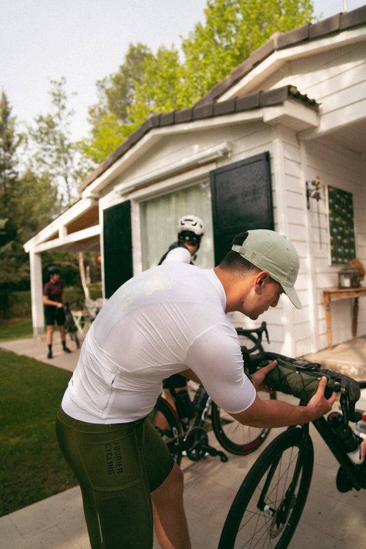 Maglia ciclismo bianca Series 3