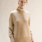 Maglione dolcevita lungo in misto cashmere