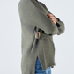 Maglione in maglia con fibbia laterale