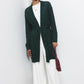 Cardigan in Maglia Strutturata con Cintura